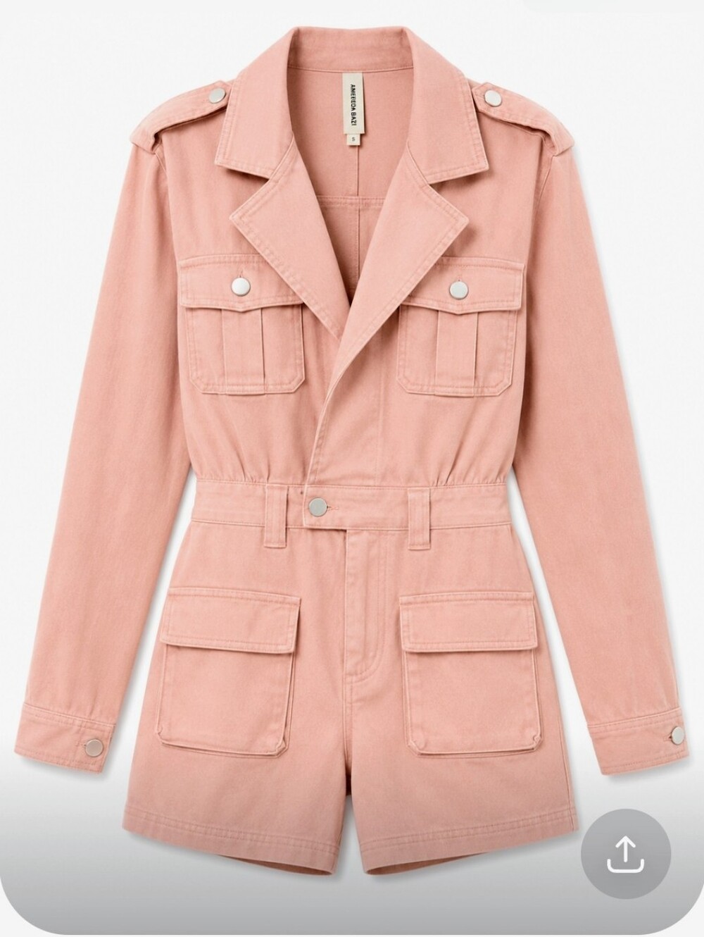 American Bazi Pink Utility Jumpsuit
